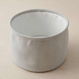 Țesătură decorativă DOBBY Colored stripe grey