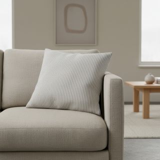 Țesătură decorativă DOBBY Colored stripe grey