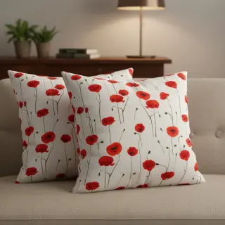 Țesătură decorativă premium Poppy field