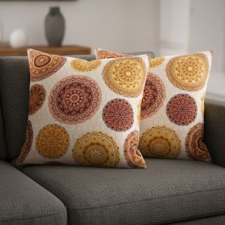 Țesătură decorativă premium Mandala circle