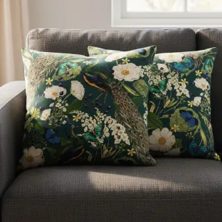 Țesătură decorativă premium Peacock butterfly chique digital print