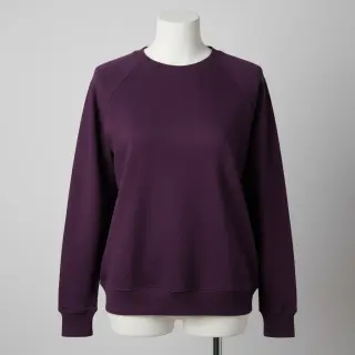 Jerse trening pieptănat MELANGE bordeaux