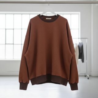 Jerse trening pieptănat MELANGE brick