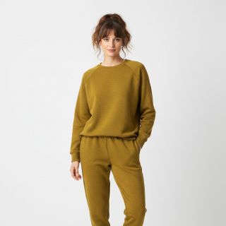 Jerse trening pieptănat MELANGE ochre