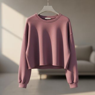 Jerse trening pieptănat faded blueberry