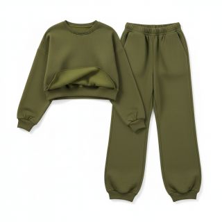 Jerse trening pieptănat dark army