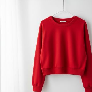 Jerse trening pieptănat dark red