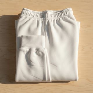 Jerse trening pieptănat optical white