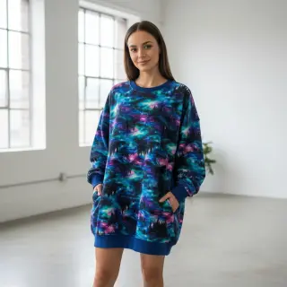 Jerse trening pieptănat JOGGING In the night design B digital print