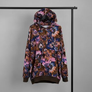 Jerse trening Flowers Mici brown digital print