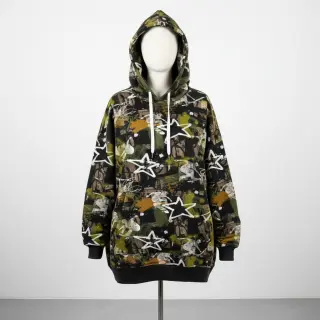 Jerse trening Graffiti army green digital print