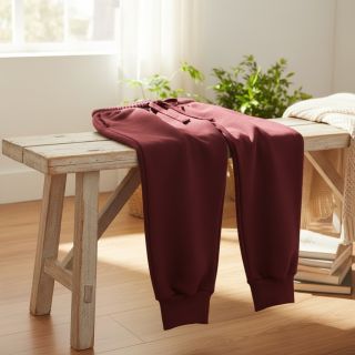 Jerse trening pieptănat JOGGING dark red