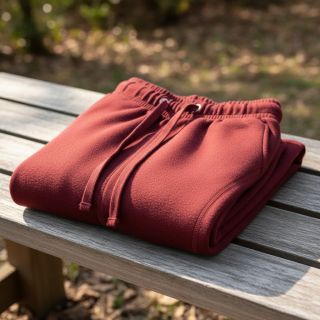 Jerse trening pieptănat JOGGING berry