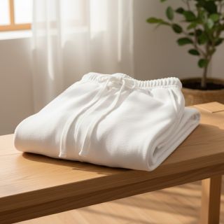 Jerse trening pieptănat JOGGING white