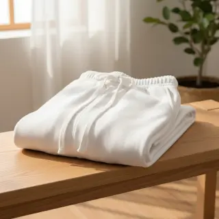 Jerse trening pieptănat JOGGING white