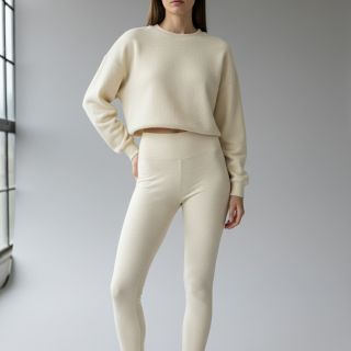 Jerse trening pieptănat JOGGING SIMPLY NATURAL