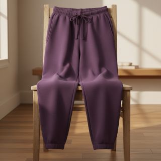 Jerse trening pieptănat JOGGING dark purple