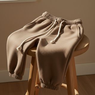 Jerse trening pieptănat JOGGING sand