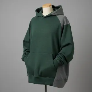 Jerse trening pieptănat JOGGING dark green melange