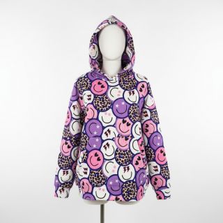 Jerse trening Happy faces purple digital print