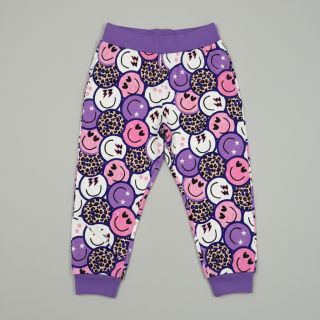 Jerse trening Happy faces purple digital print