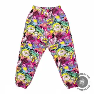 Jerse trening Manga fuchsia digital print