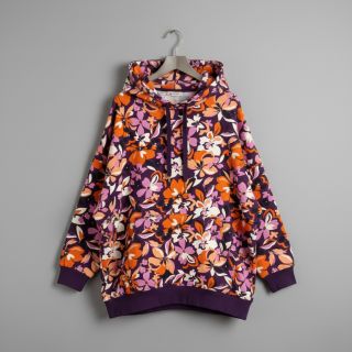 Jerse trening Bright flowers design purple ochre