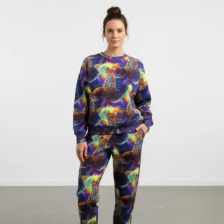 Jerse trening Fantasy fox digital print