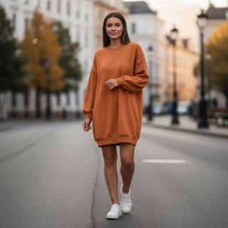 Jerse trening pieptănat JOGGING salmon