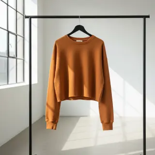 Jerse trening pieptănat JOGGING rust