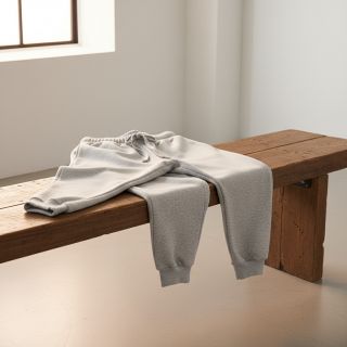 Jerse trening pieptănat JOGGING ecru melange