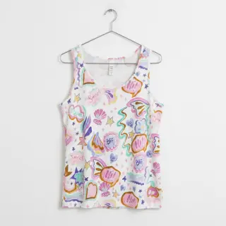 Tricot Shells white digital print