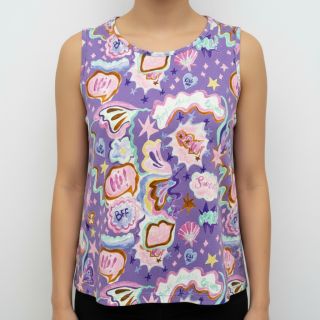 Tricot Shells lavender digital print