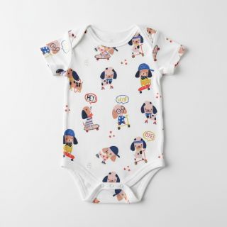 Tricot Dogs white digital print