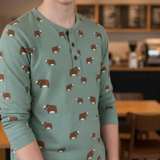 Tricot Bears dark mint melange