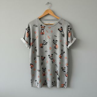 Tricot NEON Super heroes light grey melange