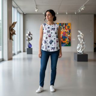 Tricot Rollerskates digital print