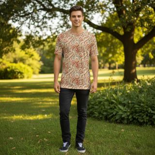 Tricot VISCOSE Unity orange digital print