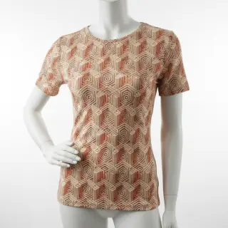 Tricot VISCOSE Structure beige digital print