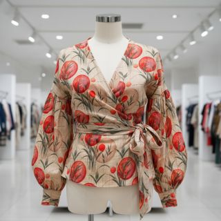 Tricot VISCOSE Enjoy The Silence red digital print