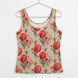 Tricot VISCOSE Enjoy The Silence red digital print