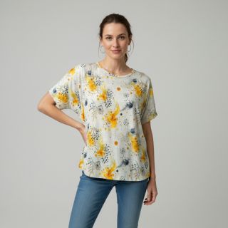 Tricot VISCOSE Soothing Fields yellow digital print