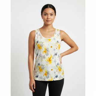 Tricot VISCOSE Soothing Fields yellow digital print