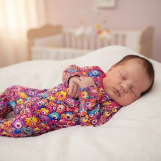 Tricot Funny faces design B digital print