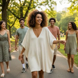 Tricot cu in WAFFLE SIMPLY NATURAL