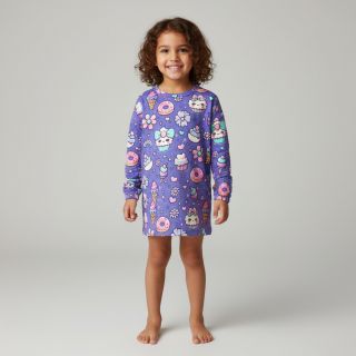 Tricot Sweet food lavender digital print