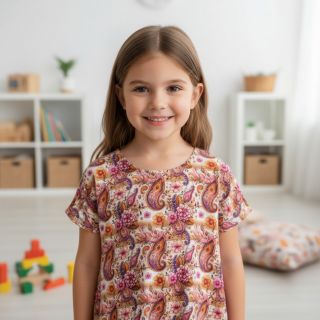 Tricot Paisley woody design A digital print