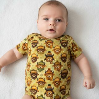 Tricot Winter faces design B digital print