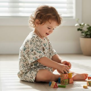 Tricot Mini animals design B digital print