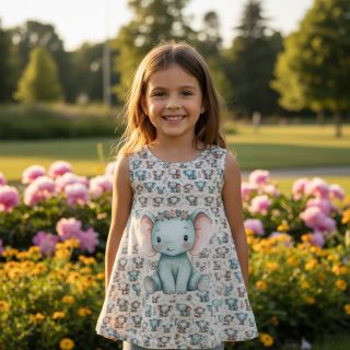 Tricot Mini animals design B digital print